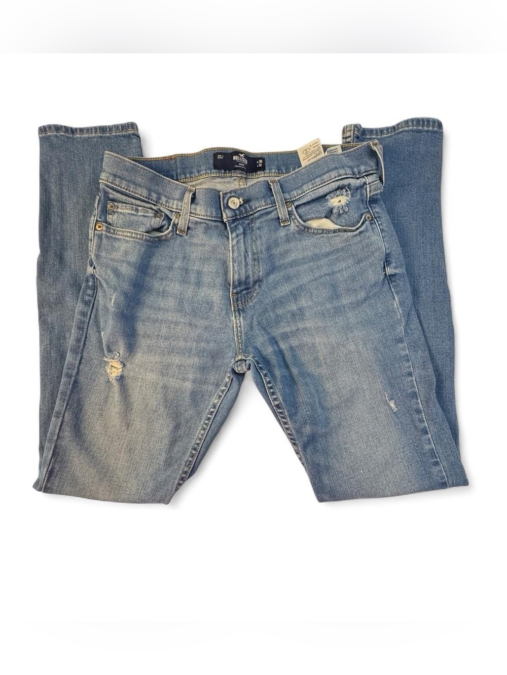 Hollister Epic Flex Skinny Distressed Jeans Women's W30 L32 Y2K Streetwear Indie